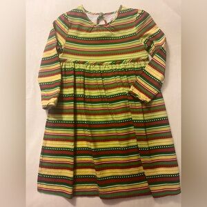 J. Khaki Vibrant Striped Kids Dress size 4/5